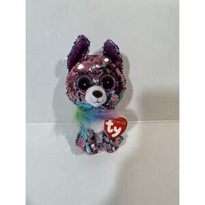 Ty FLIPPABLES YAPPY W/Tags Chihuahua Changing Sequins 6" Beanie Boos Puppy Dog